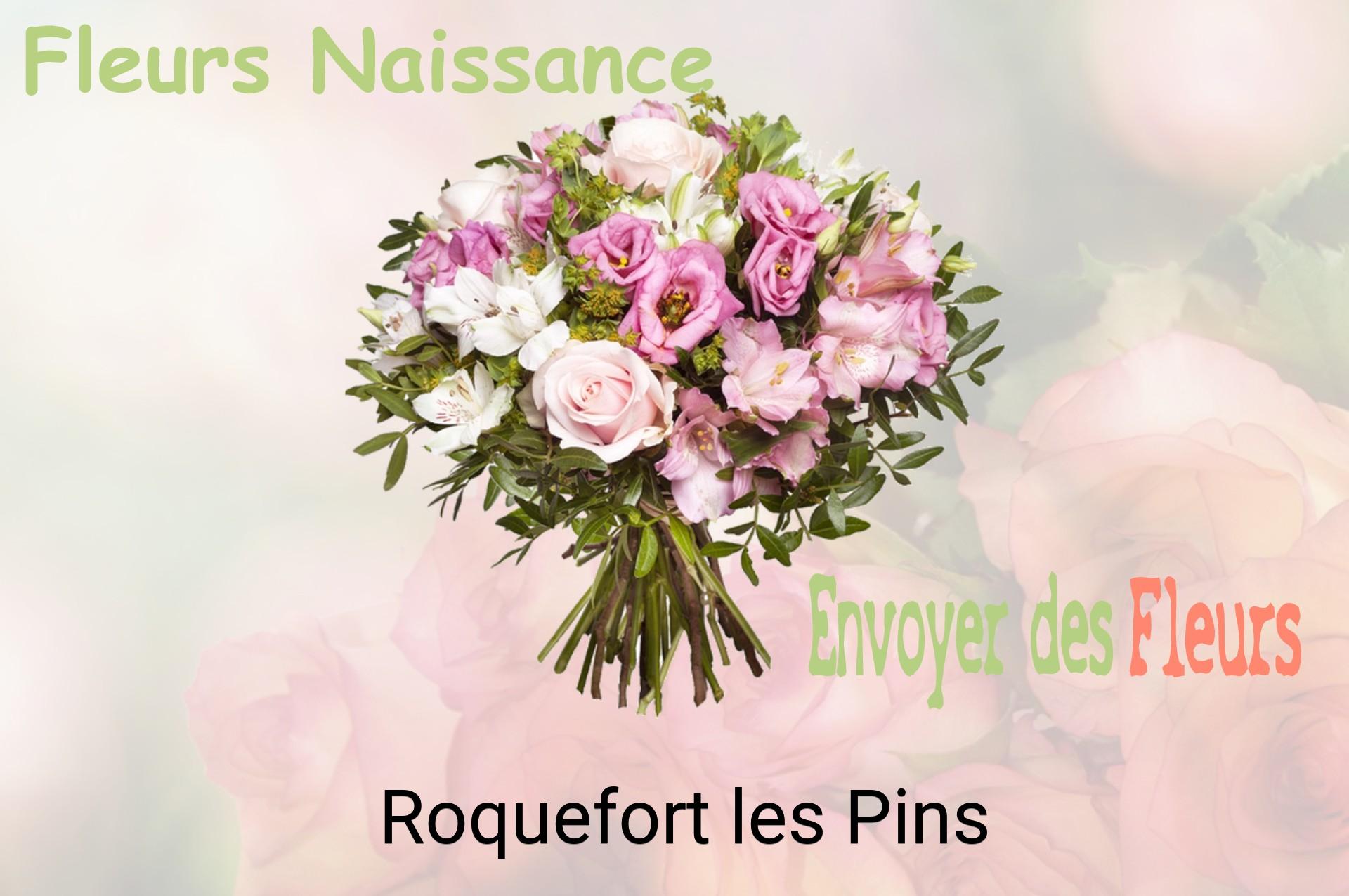 Bouquet de fleurs de naissance livré à Roquefort-les-Pins