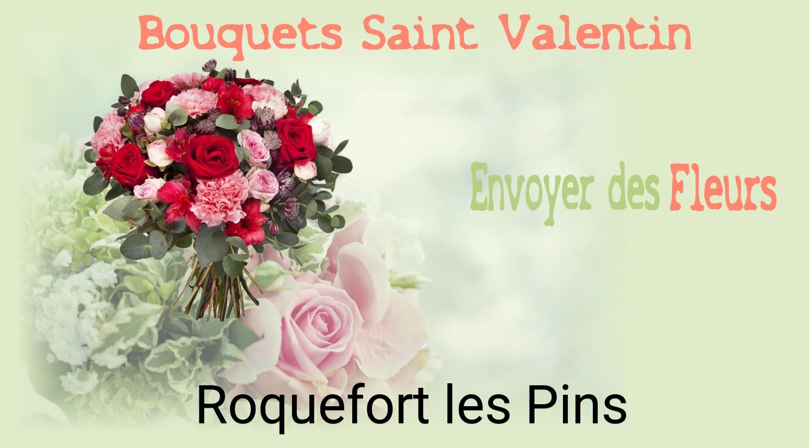 Roses de Saint-Valentin livrées à Roquefort-les-Pins